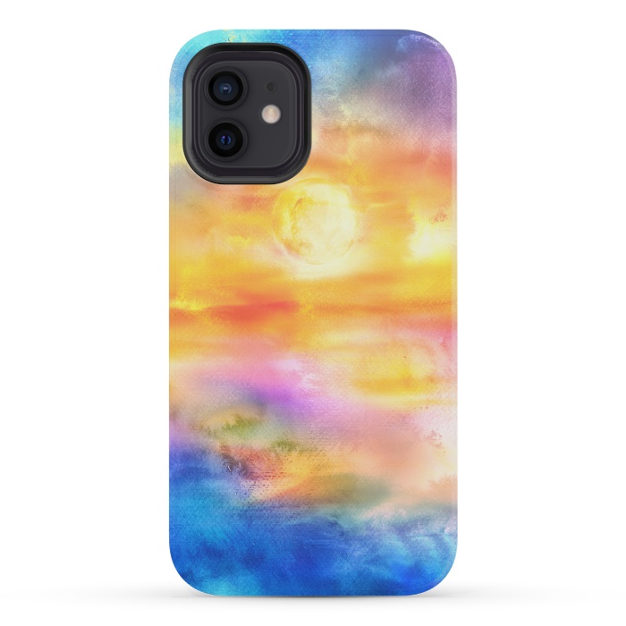 iPhone 12 mini StrongFit Abstract Sunset Artwork II by Art Design Works