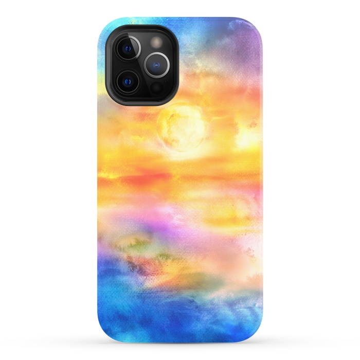 iPhone 12 Pro StrongFit Abstract Sunset Artwork II by Art Design Works