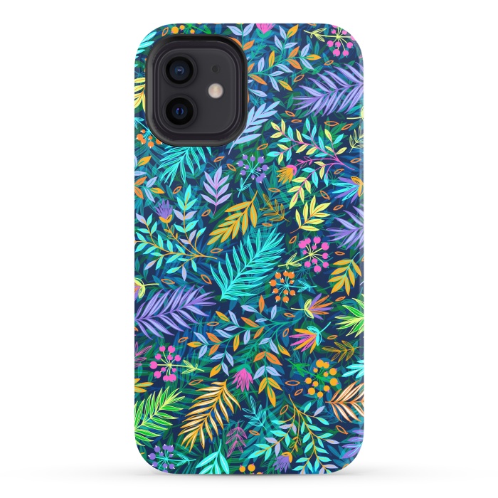 iPhone 12 StrongFit Flowers In Cold Colors by ArtsCase