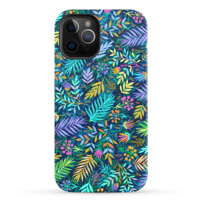 iPhone 12 Pro StrongFit Flowers In Cold Colors by ArtsCase