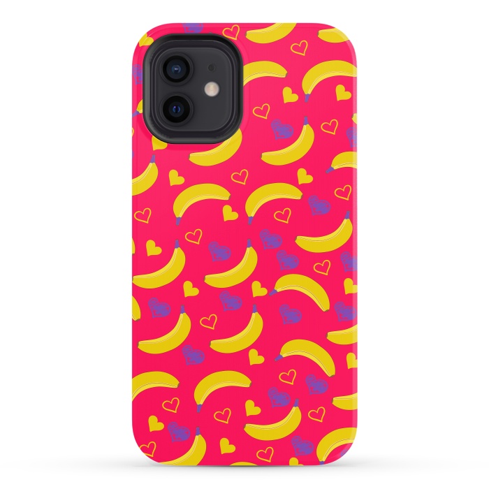 iPhone 12 StrongFit Pop Art Style Bananas by ArtsCase