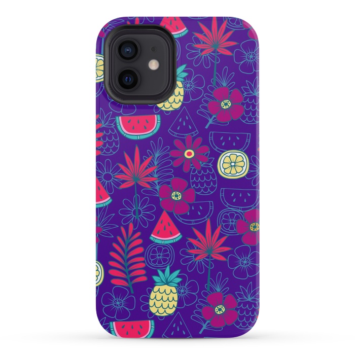 iPhone 12 mini StrongFit Tropical Watermelons by ArtsCase