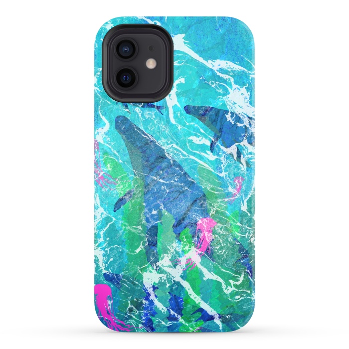 iPhone 12 StrongFit Ocean whales by Steve Wade (Swade)