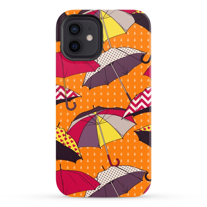 iPhone 12 StrongFit Beautiful Umbrellas For Autumn by ArtsCase