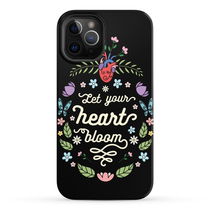 iPhone 12 Pro StrongFit Let your heart bloom by Laura Nagel