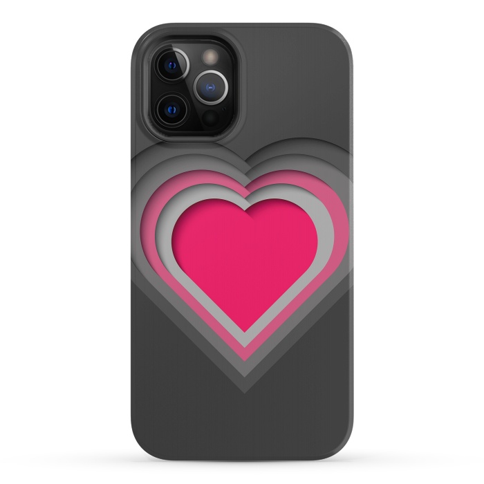 iPhone 12 Pro StrongFit Paper Cutout Heart 012 by Jelena Obradovic