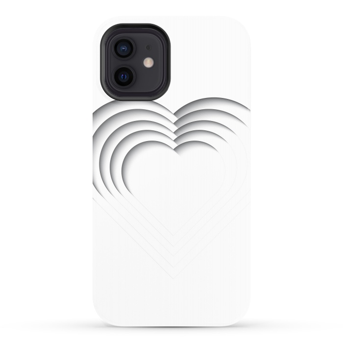 iPhone 12 StrongFit Paper Cutout Heart 013 by Jelena Obradovic