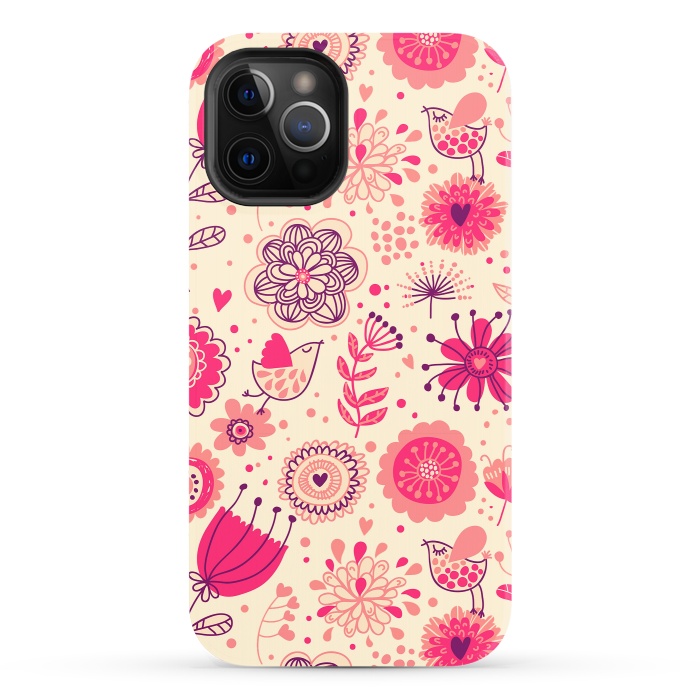 iPhone 12 Pro StrongFit Romantic Flowers In Spring by ArtsCase