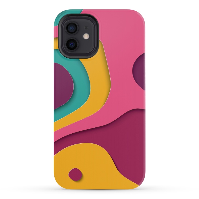 iPhone 12 mini StrongFit Paper Cutout 018 by Jelena Obradovic