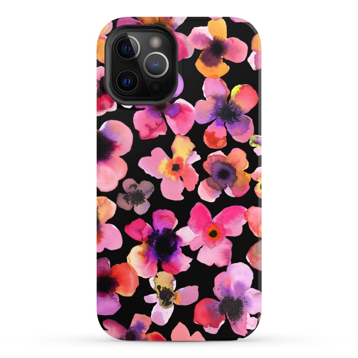 iPhone 12 Pro StrongFit Happy Sweet Flowers by Ninola Design