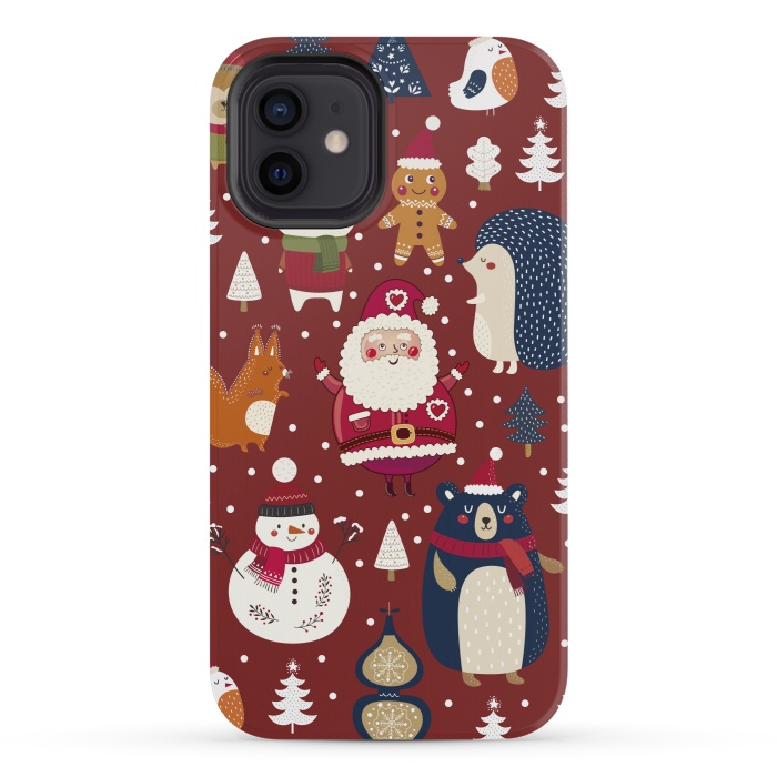 iPhone 12 mini StrongFit Christmas Characters by ArtsCase