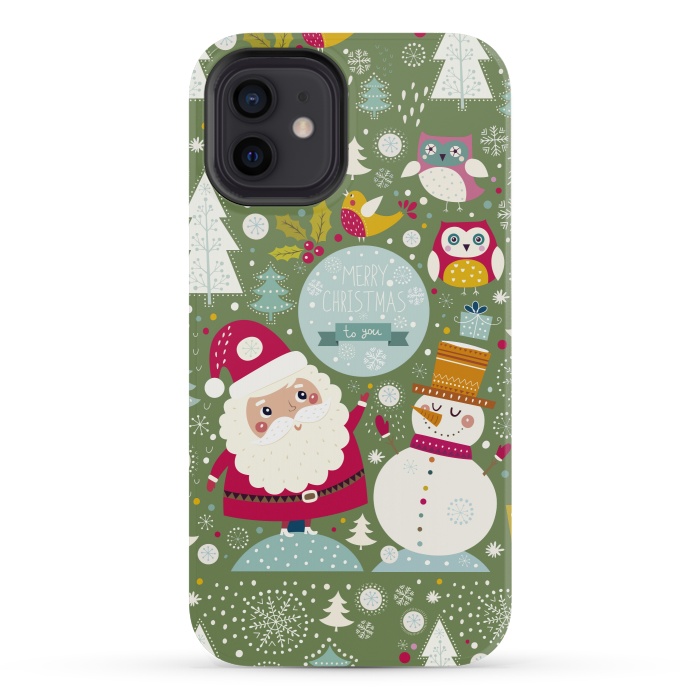 iPhone 12 mini StrongFit Wonderful Christmas by ArtsCase