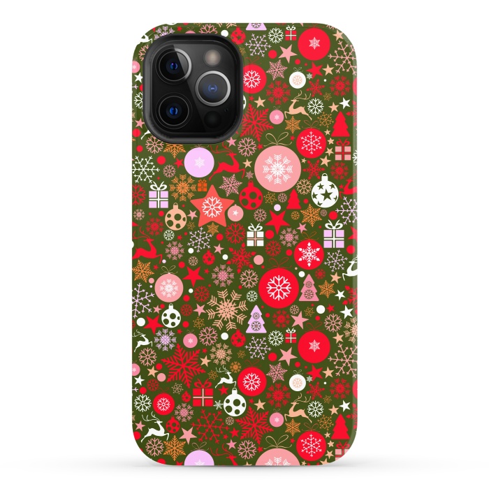 iPhone 12 Pro StrongFit Christmas Decorative Backdrops by ArtsCase