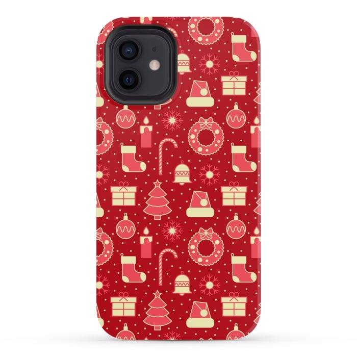 iPhone 12 mini StrongFit Favorite Red At Christmas by ArtsCase