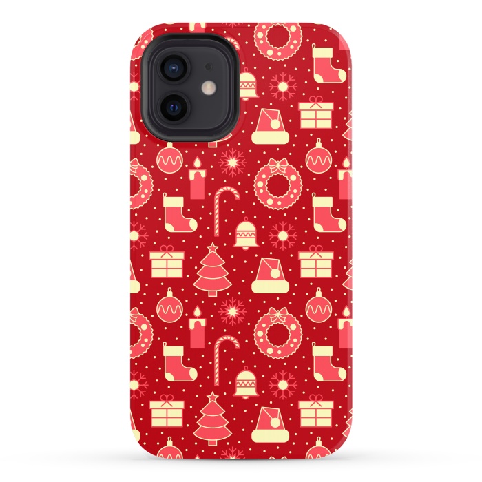 iPhone 12 StrongFit Favorite Red At Christmas by ArtsCase