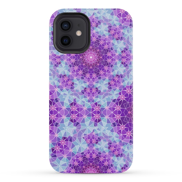 iPhone 12 mini StrongFit Purple Mandala Ocean by ArtsCase