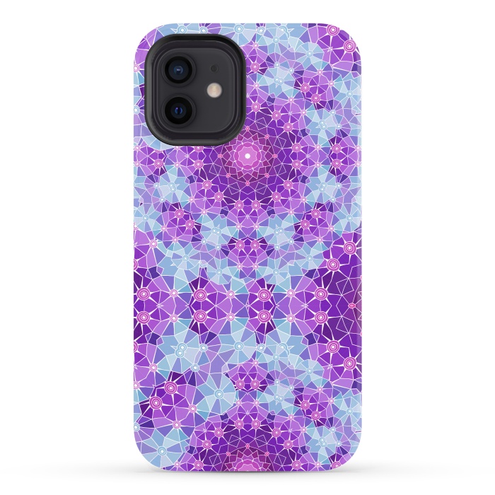 iPhone 12 StrongFit Purple Mandala Ocean by ArtsCase
