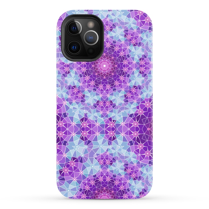 iPhone 12 Pro StrongFit Purple Mandala Ocean by ArtsCase