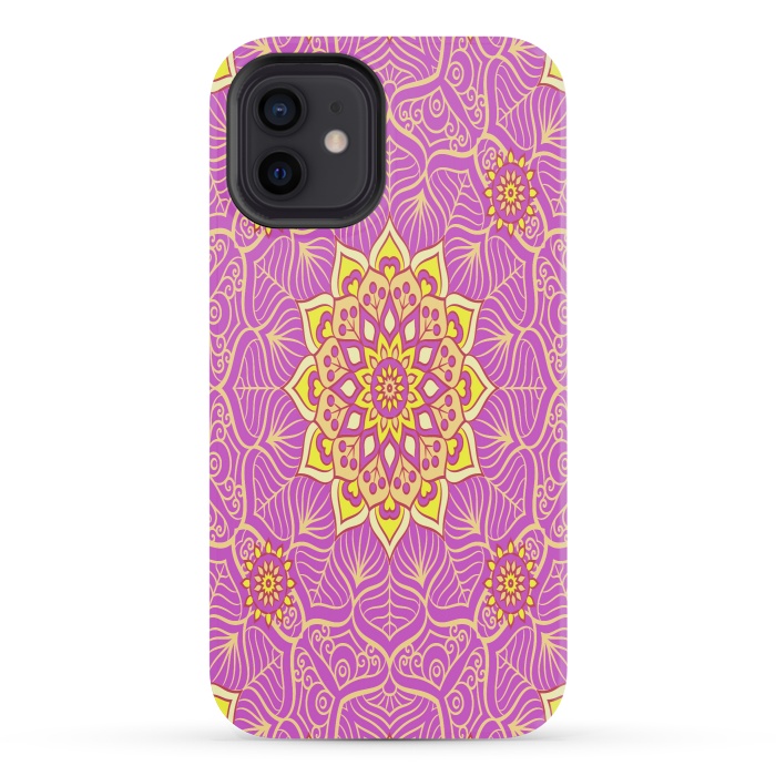 iPhone 12 mini StrongFit center of the universe in mandala by ArtsCase
