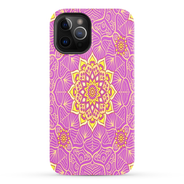 iPhone 12 Pro StrongFit center of the universe in mandala by ArtsCase