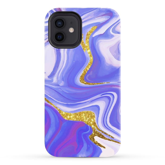 iPhone 12 StrongFit Paint splash Colorful fluid by ArtsCase