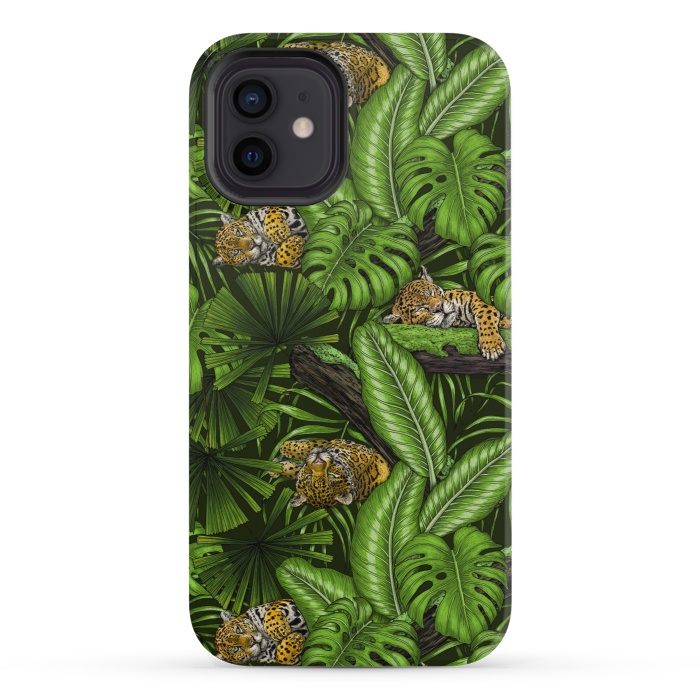 iPhone 12 mini StrongFit Jungle kitties by Katerina Kirilova