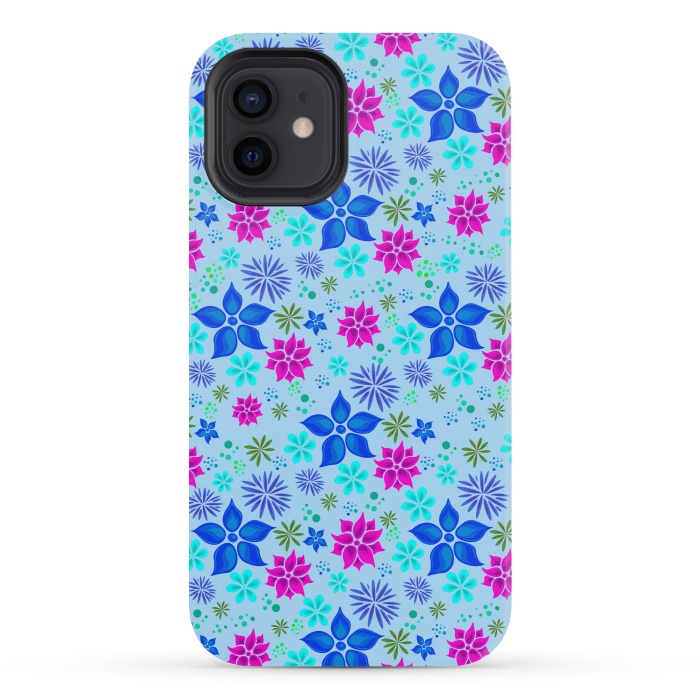 iPhone 12 mini StrongFit fantastic and floral colors in summer by ArtsCase