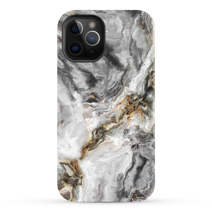 iPhone 12 Pro StrongFit Marble N256 by ArtsCase