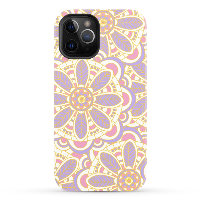 iPhone 12 Pro StrongFit Lilac Lace by Shelly Bremmer
