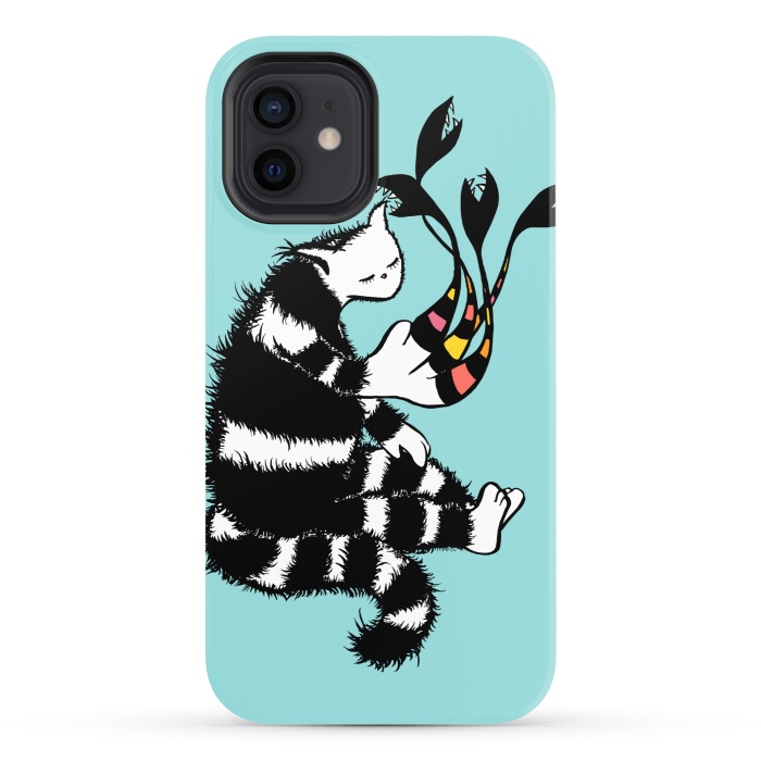 iPhone 12 StrongFit Weird Cat Character With Strange Deformed Paw by Boriana Giormova