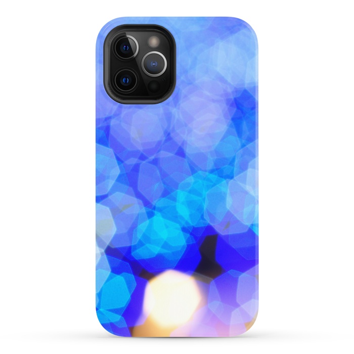 iPhone 12 Pro StrongFit BLUE SHINY LIGHTS by MALLIKA