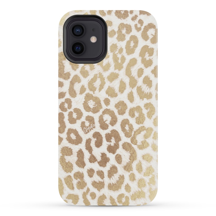 iPhone 12 mini StrongFit ReaL LeOpard - Greek Ancient Gold by ''CVogiatzi.