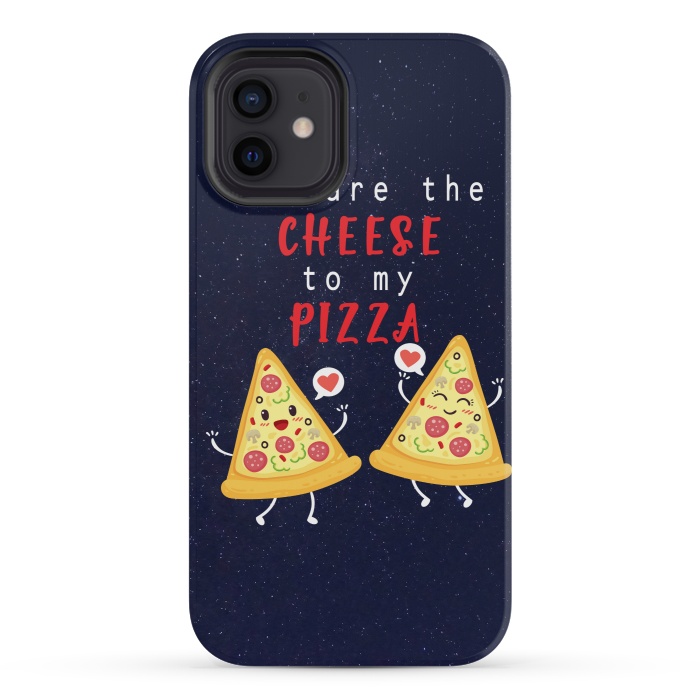 iPhone 12 mini StrongFit YOU ARE THE CHEESE TO MY PIZZA by MALLIKA