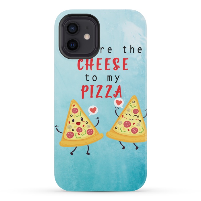 iPhone 12 mini StrongFit CHEESE TO MY PIZZA by MALLIKA