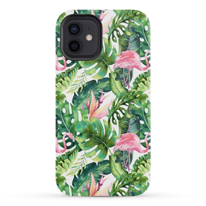 iPhone 12 mini StrongFit Flamingo Tropical || by Uma Prabhakar Gokhale