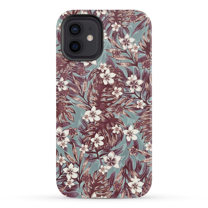 iPhone 12 mini StrongFit Tropical design by Jms