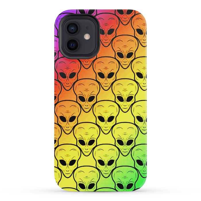 iPhone 12 mini StrongFit aliens by haroulita