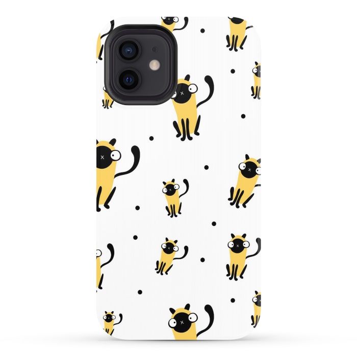 iPhone 12 StrongFit cool cats by haroulita