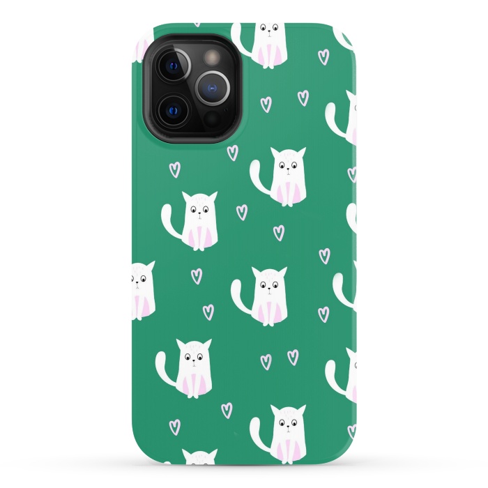 iPhone 12 Pro StrongFit cats pattern by haroulita