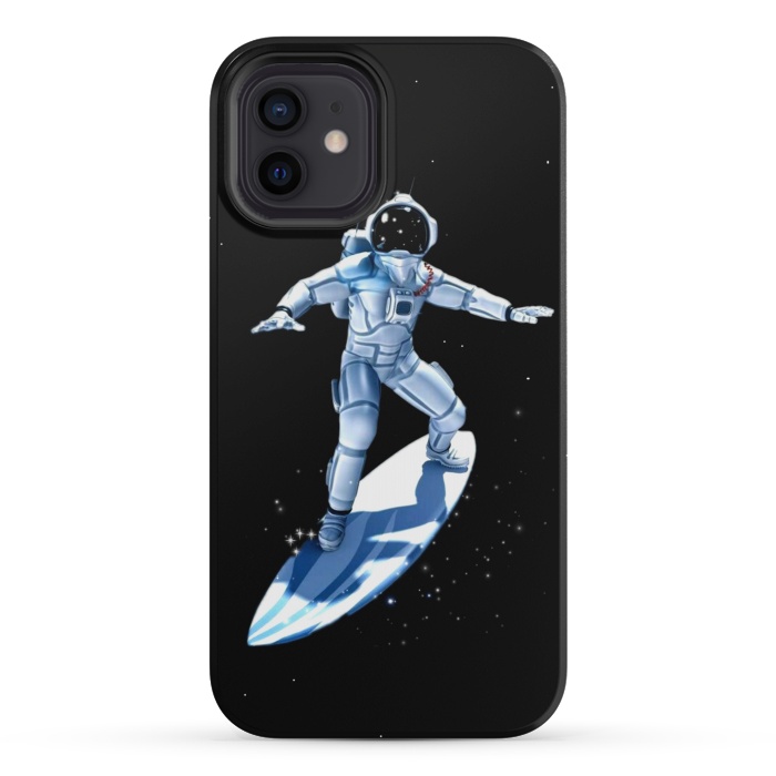 iPhone 12 mini StrongFit surf astronaut by haroulita