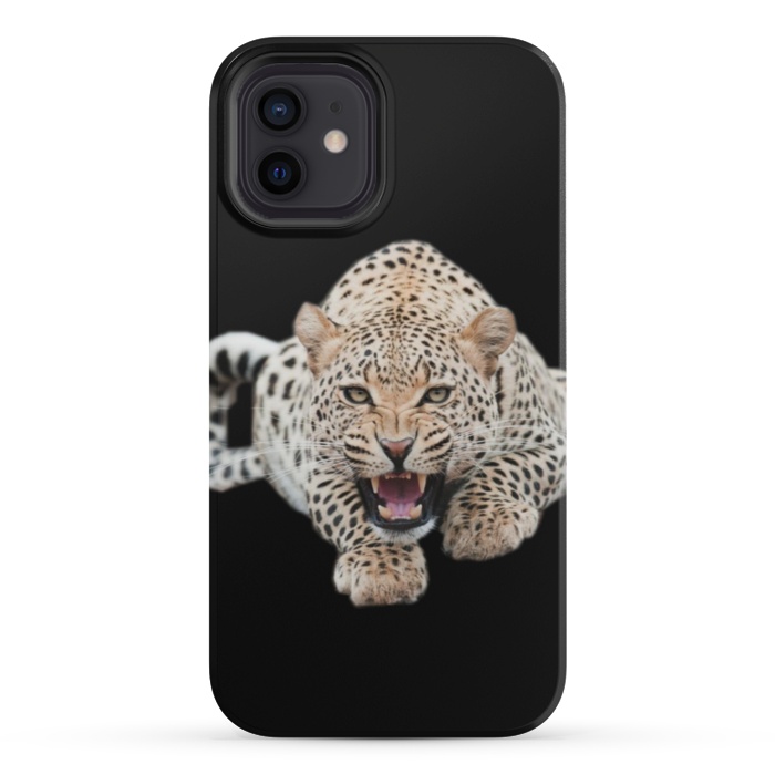 iPhone 12 mini StrongFit wild leopard by haroulita