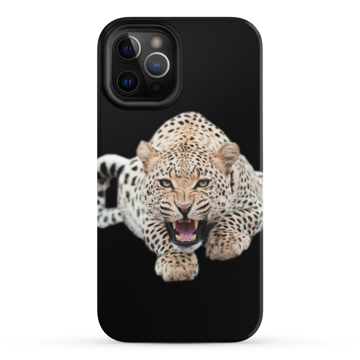 iPhone 12 Pro StrongFit wild leopard by haroulita