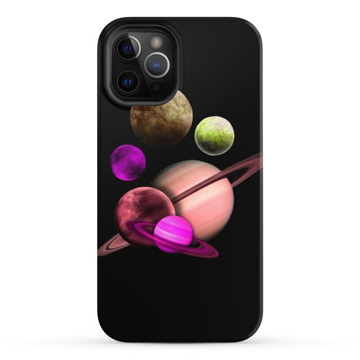 iPhone 12 Pro StrongFit Purple pink space by haroulita