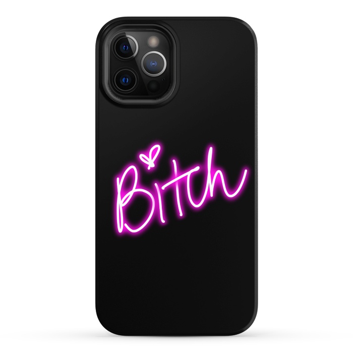iPhone 12 Pro StrongFit bitch neon lights by haroulita