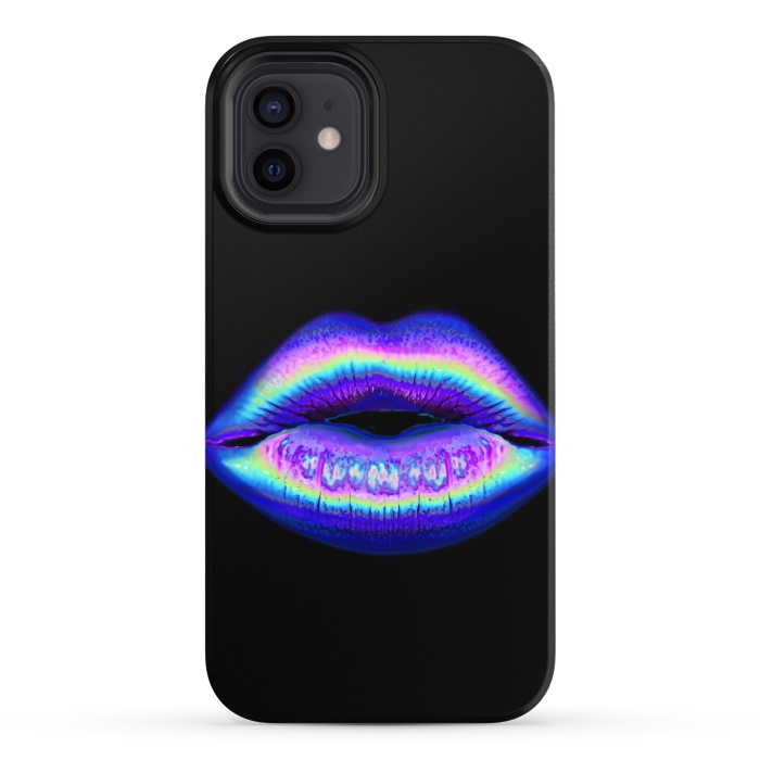iPhone 12 StrongFit purple lips by haroulita