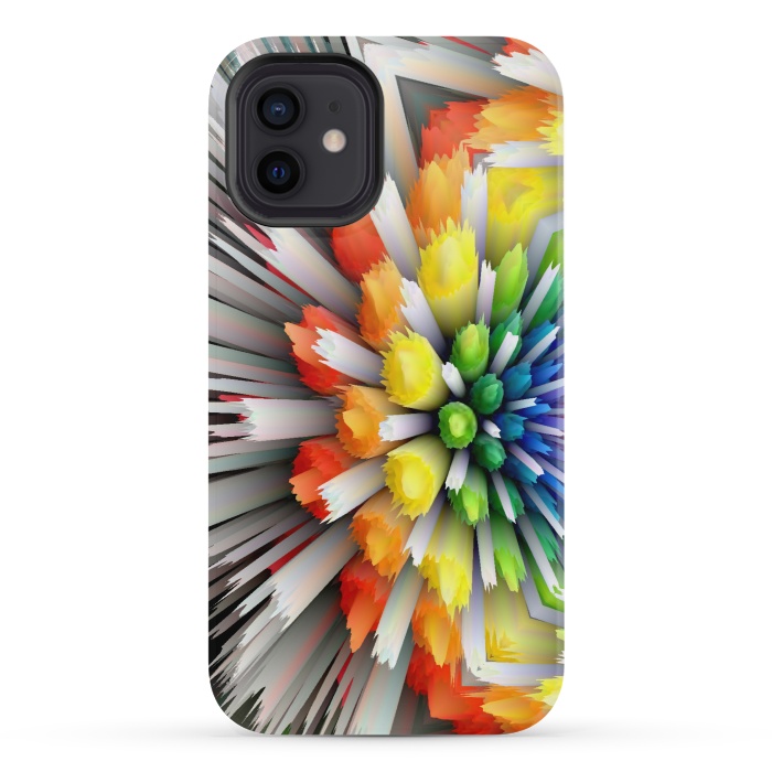 iPhone 12 mini StrongFit rainbow by haroulita
