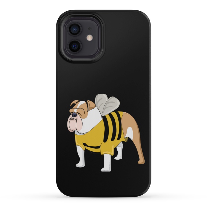iPhone 12 mini StrongFit cute bulldog  by haroulita