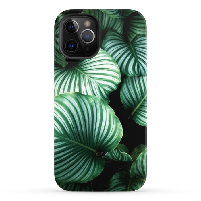 iPhone 12 Pro StrongFit tropical leaves by haroulita