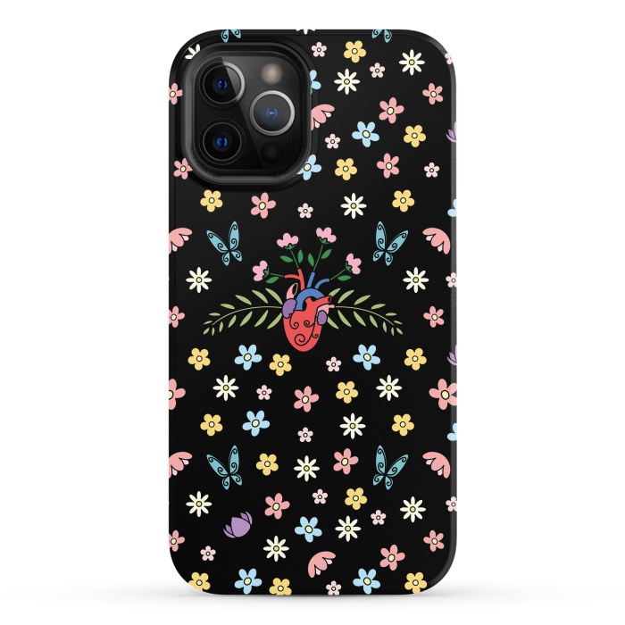 iPhone 12 Pro StrongFit Blooming heart by Laura Nagel