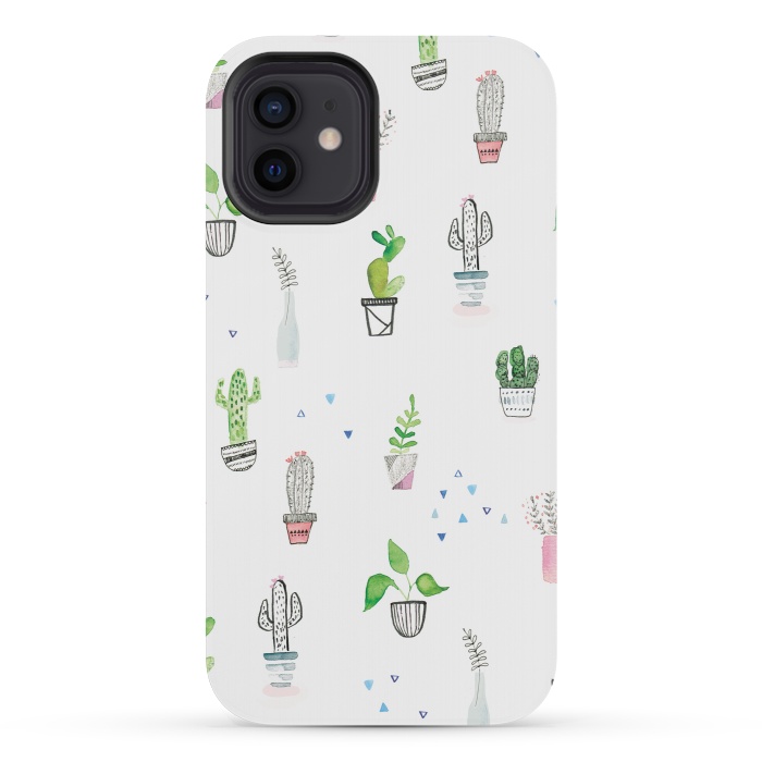iPhone 12 mini StrongFit painted house plants - lauradidthis by lauradidthis